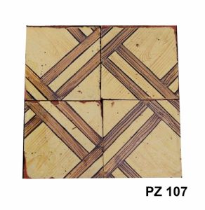 Antique majolica flooring
